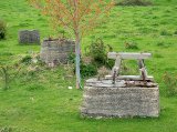 Old pipe concrete piers